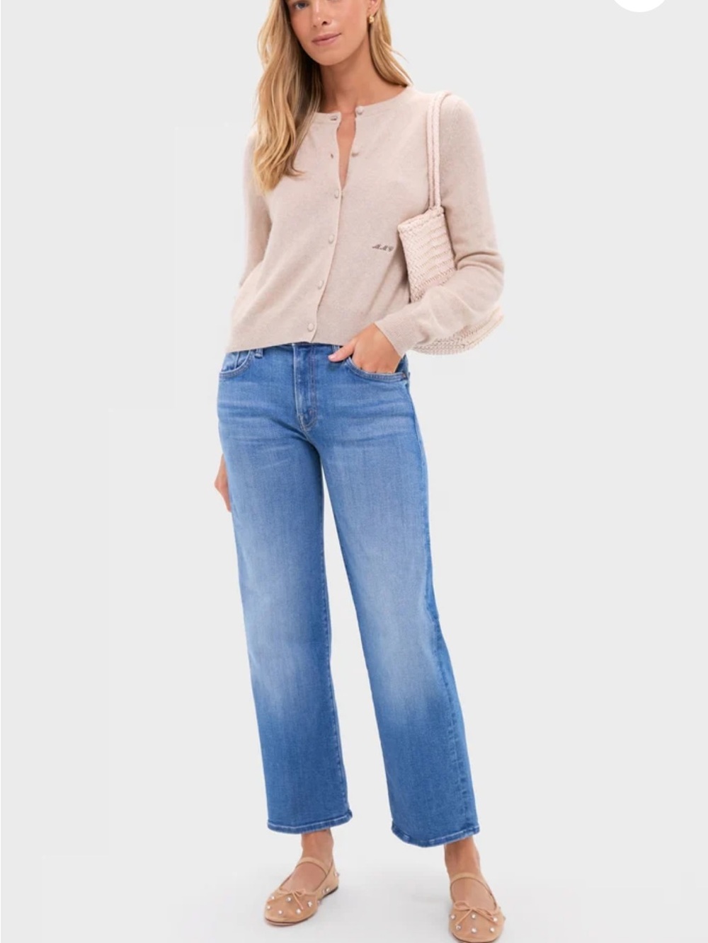 MOTHER The Mid Rise Zip Ankle Jeans Piece By Piece Size 31 Wide Leg Denim